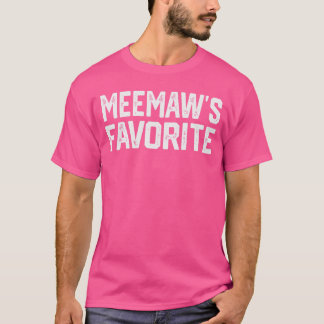 MeemawS Favorite Funny Grandparent Grandchild Vint T-shirt