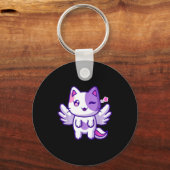 Meemeow Cute Cat Plu-shirt  Sleutelhanger (Voorkant)