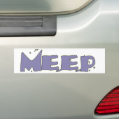 MEEP! Bumpersticker (Op auto)