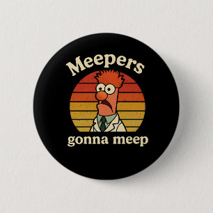 Meepers gaan meepen ronde button 5,7 cm