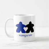 Meepes en Amour, Mug Bleu & Noir (Gauche)