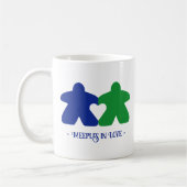 Meepes en Amour, Mug Bleu & Vert (Gauche)