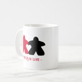 Meepes en Amour, Mug Rouge & Noir (Devant gauche)