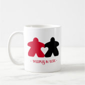 Meepes en Amour, Mug Rouge & Noir (Gauche)