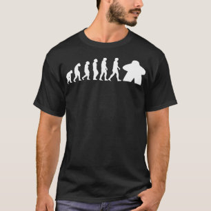 Meeple Evolution Funny Tabletop Gaming-kleding T-shirt