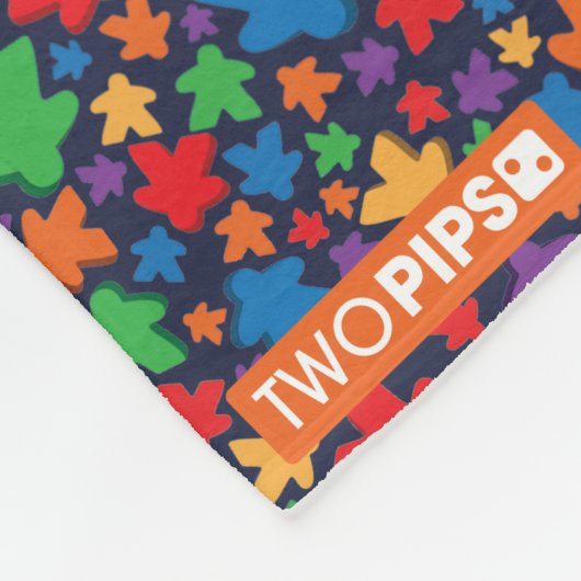 Meeple Pattern Blanket Fleece Deken (Hoek)