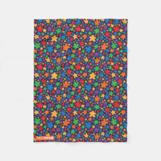 Meeple Pattern Blanket Fleece Deken