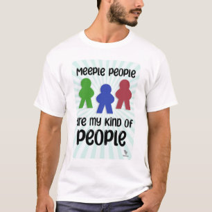 Meeple People Fun Board Game Night Slogan T-shirt