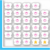 Meeple T-shirt Stickers - Boordspelcombinatie (Voorkant)