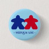 Meeples in Liefde, Blauwe & Rode Button (Voorkant)