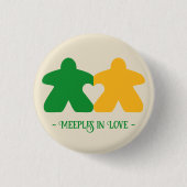 Meeples in Liefde, Groene & Gele Button (Voorkant)