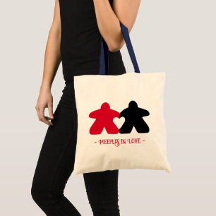 Meeples in Liefde, Rood & Zwart Basis Tas