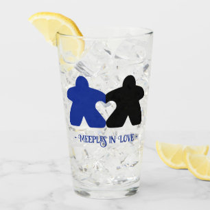 Meeples in Love, Blauw & Zwart Tumbler