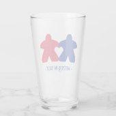 Meeples in Love, Blue & Red Tumbler (Achterkant)