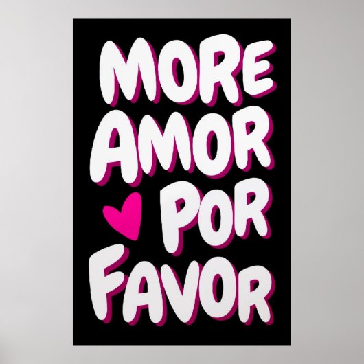 Meer Amor Por Favor Poster (Voorkant)