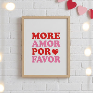 Meer Amor Por Favor Poster – Schattige Valentijnsl
