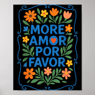 Meer Amor R Favor Latijns Spaans Liefdescitaat Poster