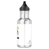 Meer appels en Bananen White personaliseerde 18 oz Waterfles (Rechts)