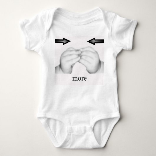 meer baby creeper baby gebarentaal romper (Voorkant)