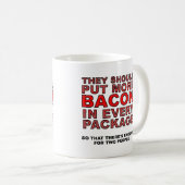 Meer Bacon Funny Mug Koffiemok (Voorkant rechts)
