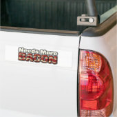 Meer Bacon nodig Bumpersticker (Op Truck)