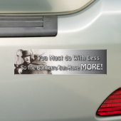 Meer bankiers bumpersticker (Op auto)