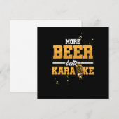 Meer Beer Betere Karaoke Microfoon Zingende Gift Kaart (Voorkant / Achterkant)