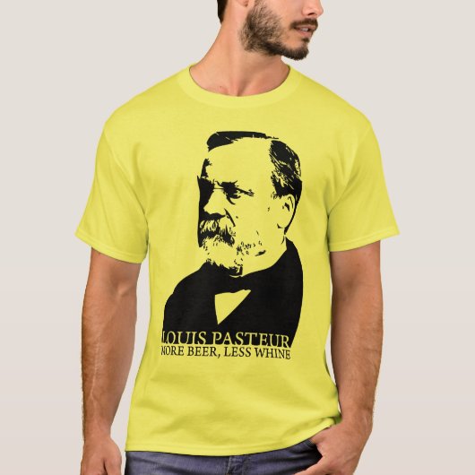 "Meer bier, minder wijn" T-shirt (Mannen) (Voorkant)