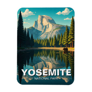 Meer bij Half Dome in Yosemite National Park Magneet