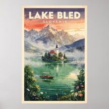 Meer Bled Slovenië Reis uit het verleden