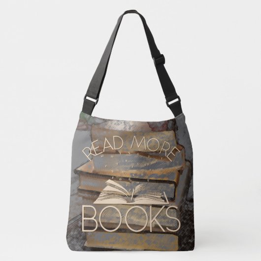 Meer boeken lezen crossbody tas (Voorkant)
