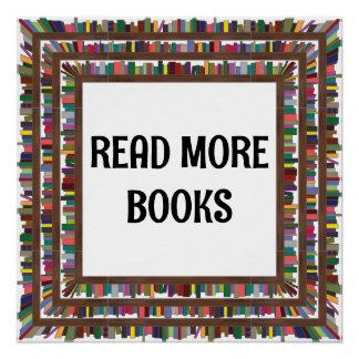 Meer boeken lezen perfect poster