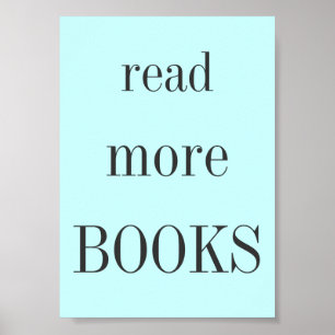 Meer boeken lezen poster