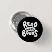 Meer boeken lezen ronde button 3,2 cm (Voorkant /achterkant)