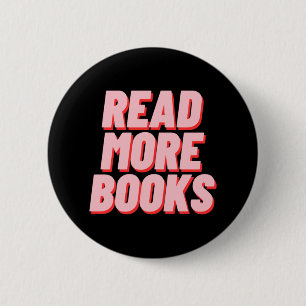 MEER BOEKEN LEZEN RONDE BUTTON 5,7 CM
