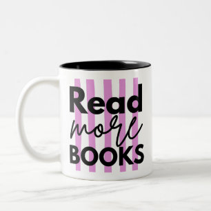Meer Boeken Lezen Tweekleurige Koffiemok