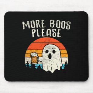 Meer Boos alsjeblieft Ghost Beer Retro Halloween D Muismat