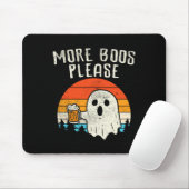 Meer Boos alsjeblieft Ghost Beer Retro Halloween D Muismat (Met muis)
