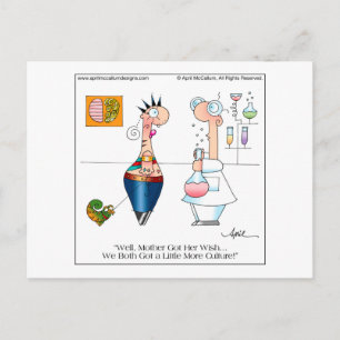 MEER Briefkaart CULTUUR Cartoon door April McCallu