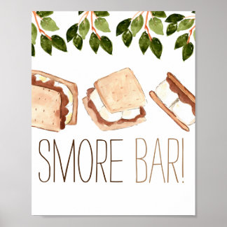 Meer camping verjaardag meer bar poster