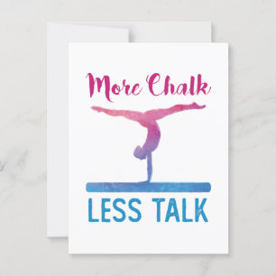 Meer chalk MinTalk Cute Gymnastics Briefkaart