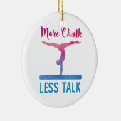 Meer chalk MinTalk Cute Gymnastics Keramisch Ornament (Rechts)
