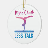 Meer chalk MinTalk Cute Gymnastics Keramisch Ornament (Links)