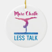 Meer chalk MinTalk Cute Gymnastics Keramisch Ornament (Achterkant)