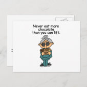 Meer chocolade-Humor Briefkaart (Voorkant / Achterkant)