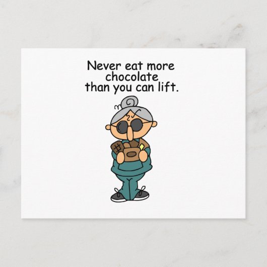 Meer chocolade-Humor Briefkaart (Voorkant)