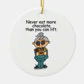 Meer chocolade-Humor Keramisch Ornament (Voorkant)