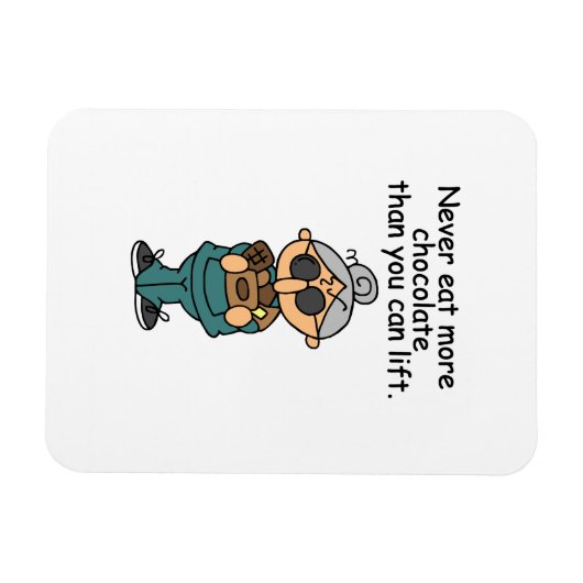 Meer chocolade-Humor Magneet (Horizontaal)
