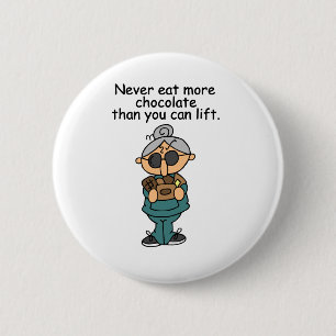 Meer chocolade-Humor Ronde Button 5,7 Cm