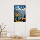 Meer Como Italië Poster (Keuken)